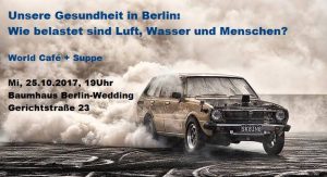 Suppe & Diskussion: Gesundheit in der Stadt: Luft, Wasser,Psyche