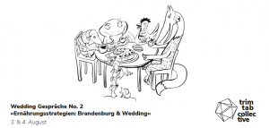 Wedding Gespräche No. 2 »Ernährungsstrategien: Berlin & Brandenburg« @ Freitag@Baumhaus;  Samstag@himmelbet